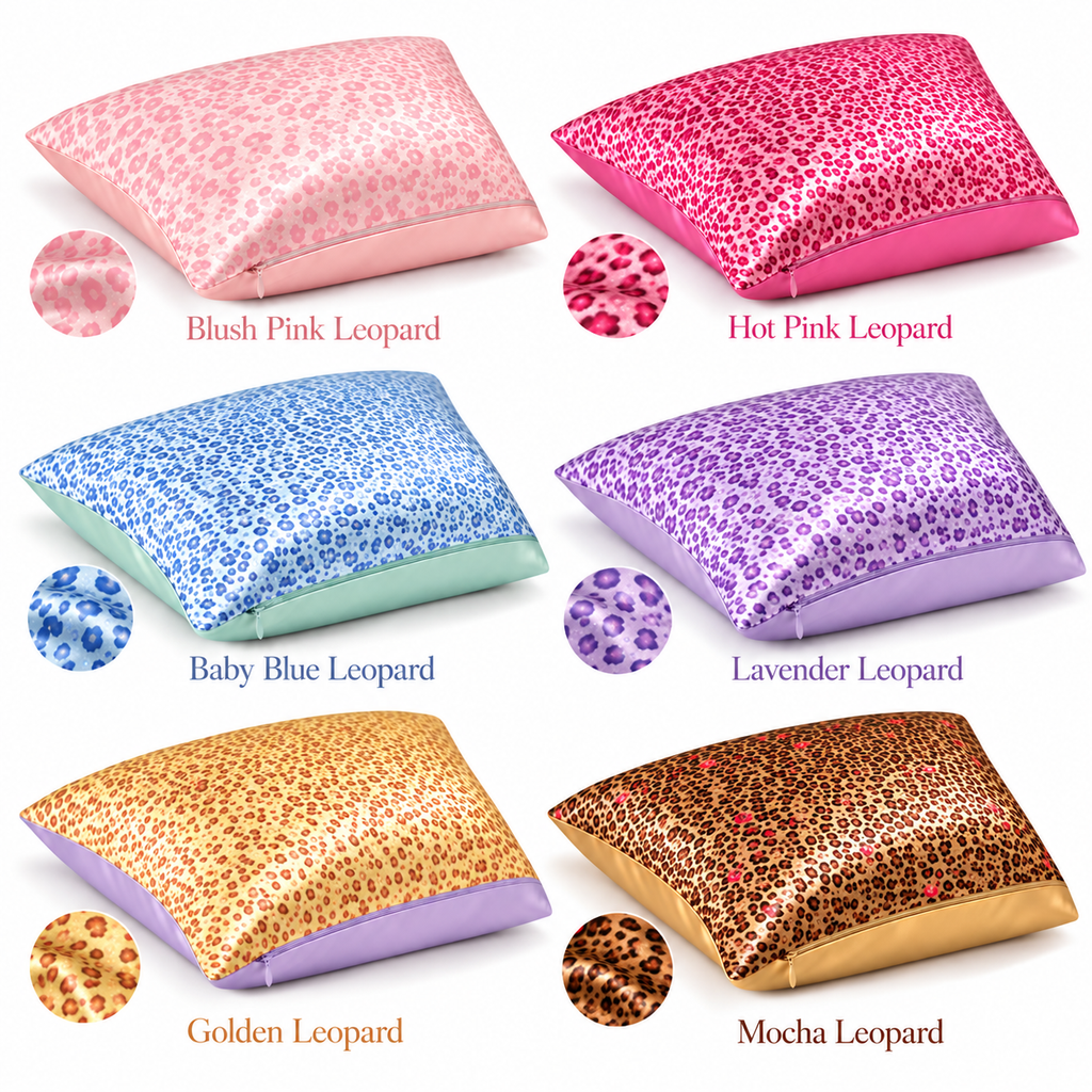 Yuelle 22 Momme Mulberry Silk Pillowcase – Leopard Collection