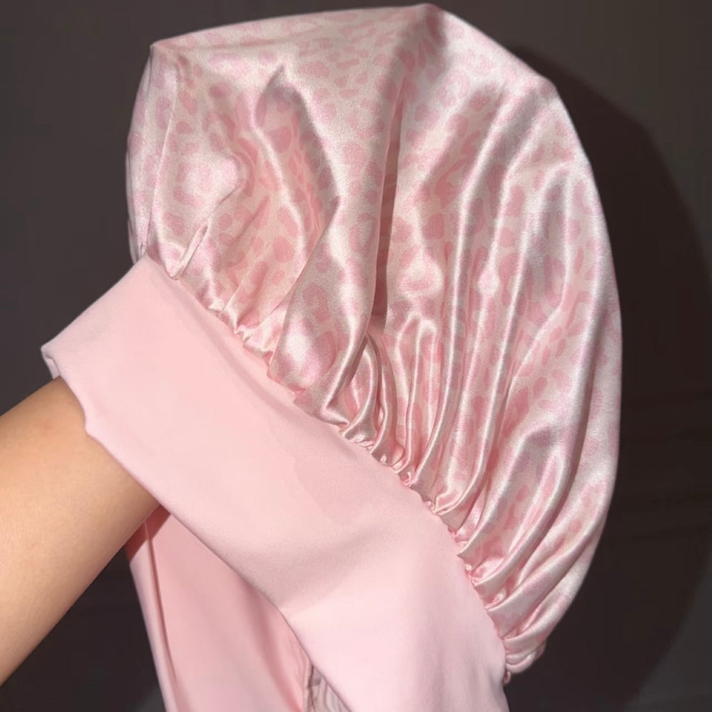 Bow Silk Sleep Bonnet-100% Mulberry Silk Sleep Bonnet – 22 Momme