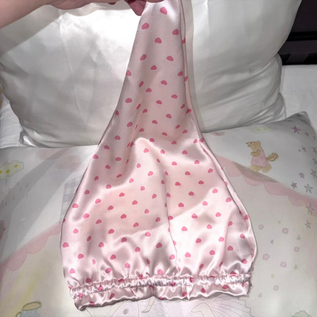 Long Silk Sleep Cap 100% Mulberry Silk Sleep Bonnet – 22 Momme