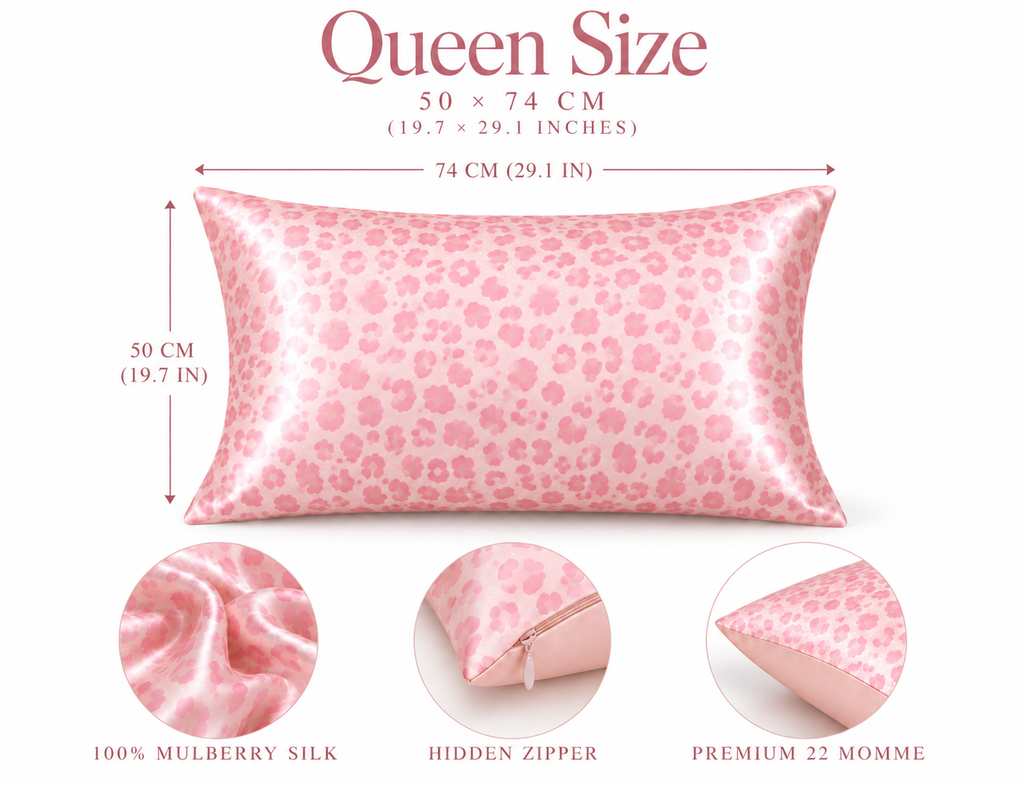 Yuelle 22 Momme Mulberry Silk Pillowcase – Leopard Collection